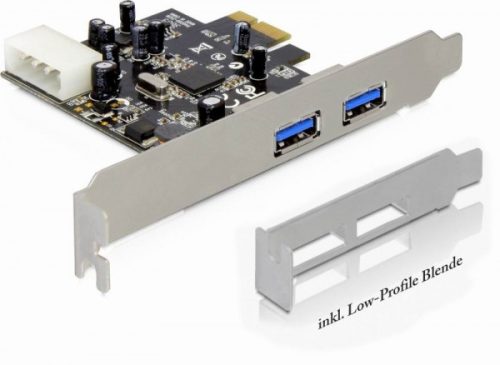 Delock PCI Express kártya > 2x USB 3.0, 5 Gbps