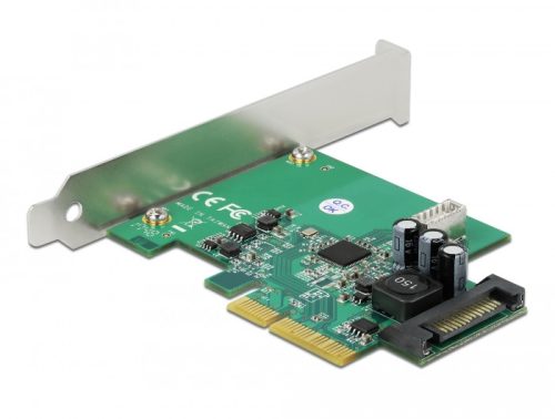 Delock PCI Express Kártya - 1 x belső USB 3.2 Gen 2 Kulcs B, 20 tűs anya csatlakozó