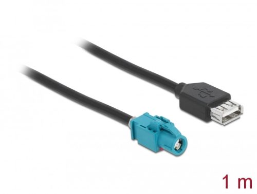 Delock Kábel HSD Z hüvely - A-típusú USB 2.0 hüvely 1 m