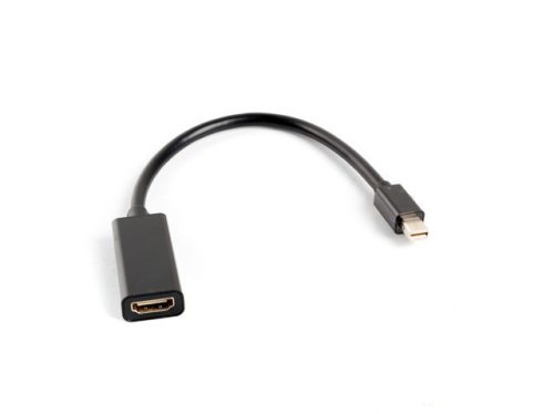 Lanberg mini Displayport apa - HDMI anya fekete adapter, 20cm