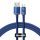 Baseus Crystal Shine Series USB-C kábel CAJY000403, 100W, 1.2m, kék