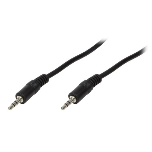 Logilink Audiokábel, 3,5 mm-es 3-Pin/M   3,5 mm-es 3-Pin/M, fekete, 5 m