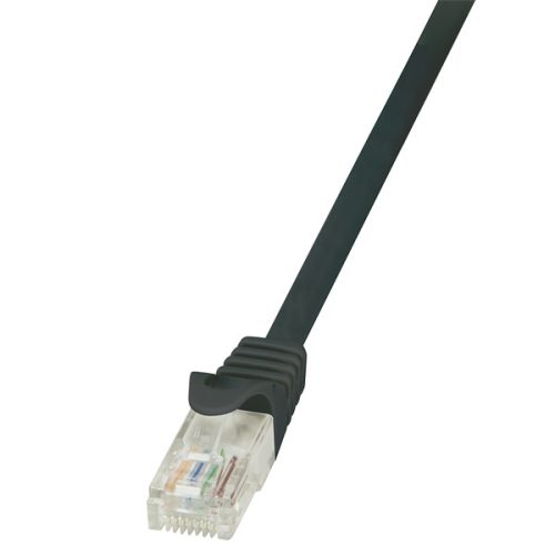 LogiLink Patch kábel Econline, Cat.6, U/UTP, fekete, 3 m