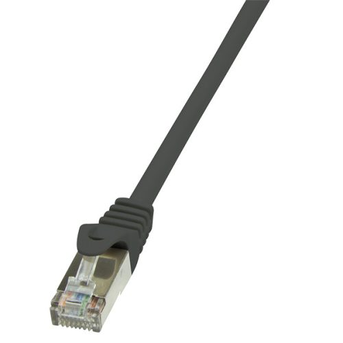 LogiLink Patch kábel Econline, Cat.6, F/UTP, fekete, 5 m