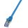 LogiLink Patch kábel PrimeLine, Cat.6A, S/FTP, kék, 0,5 m