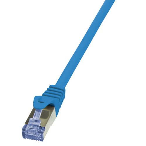 LogiLink Patch kábel PrimeLine, Cat.6A, S/FTP, kék, 0,5 m