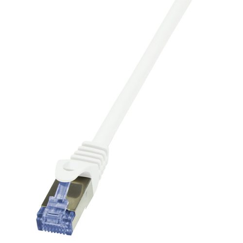 LogiLink Patch kábel PrimeLine, Cat.6A, S/FTP, fehér, 15 m