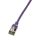 Logilink Patch cable Cat.6A STP TPE SlimLine violet 0,3m