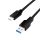 Logilink USB 3.2 Gen1 Type-C kábel, C/M-USB-A/M, fekete, 1 m