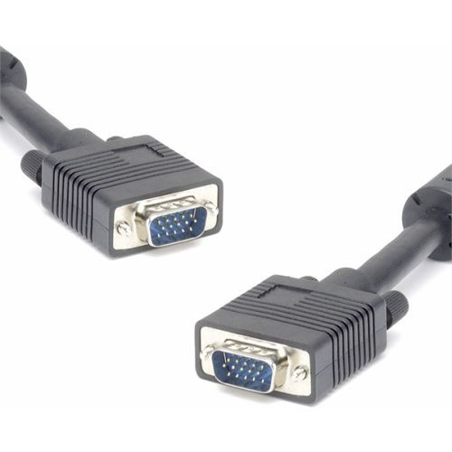 LogiLink VGA kábel, HD15/M - HD15/M, 1080p, 2x ferrit, szürke, 1,8 m