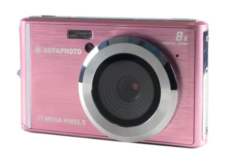 Agfaphoto Kompakt fényképezőgép - 21 Mp - 8x digitális zoom - Lítium akkumulátor - pink
