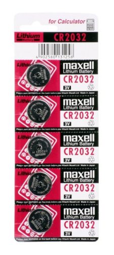 Maxell CR2032x5 csomag (tépheto bliszter) 3V-os lítium gombelem