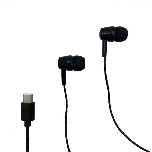 Media-Tech Magicsound fülhallgató, USB Type-C, Fekete