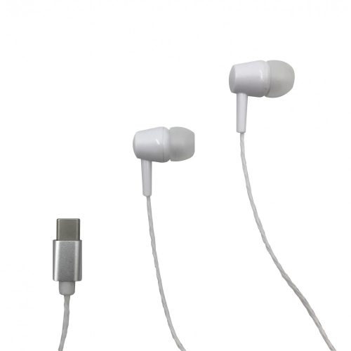 Media-Tech Magicsound fülhallgató, USB Type-C, Fehér