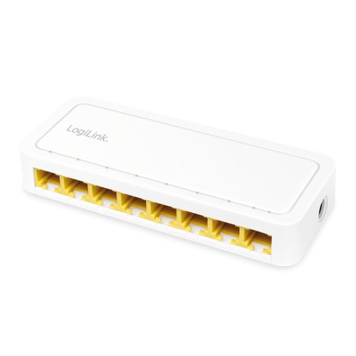 Logilink 8 portos Gigabit asztali hálózati kapcsoló, fehér