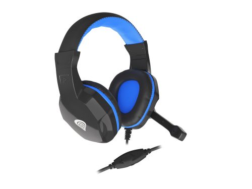 Genesis Argon 100 Mikrofonos gamer fejhallgató, fekete-kék
