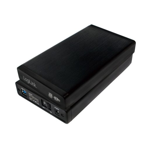Logilink 3,5" külső ház USB 3.0/SATA, fekete, ALU