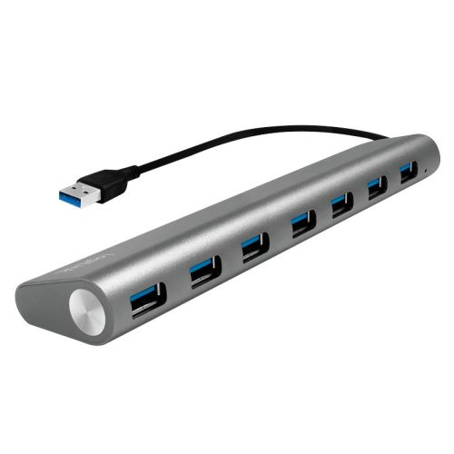 LogiLink USB 3.0, 7 portos hub, alumínium házzal